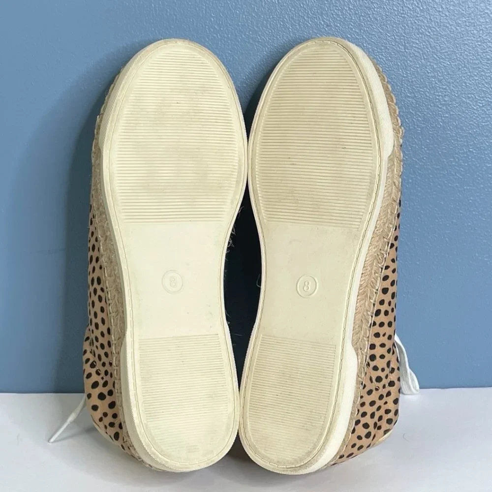 Universal Thread Womens Shaelyn Espadrille Shoes Size 8‎ Leopard Print Lace Up